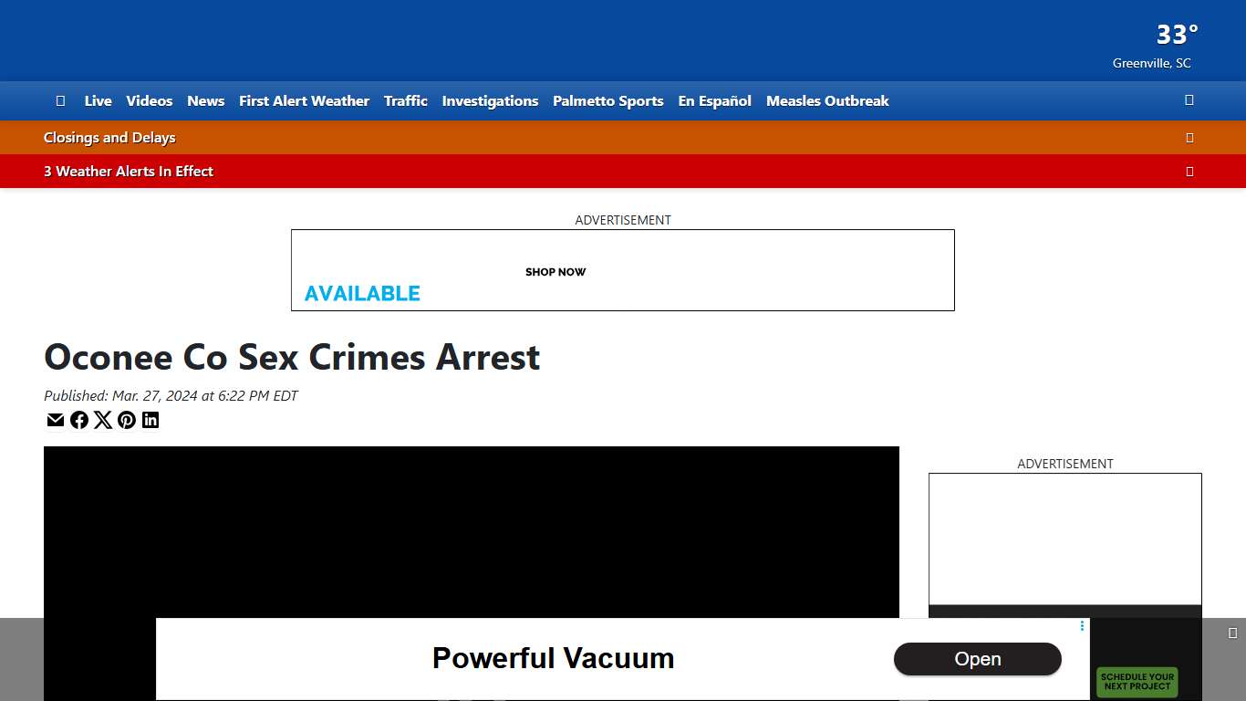 Oconee Co Sex Crimes Arrest